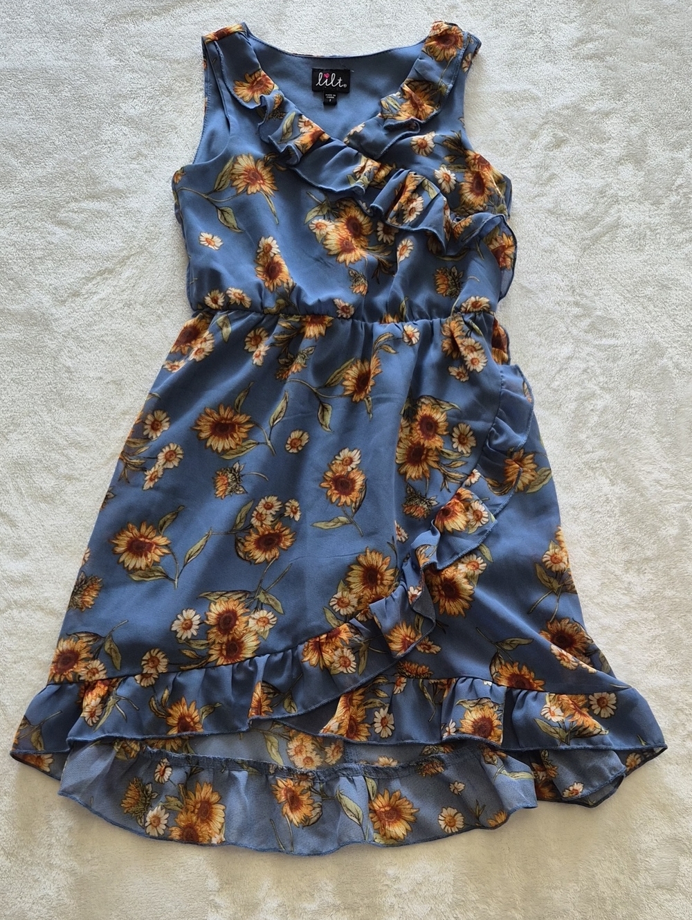 Girls Sunflower Dress